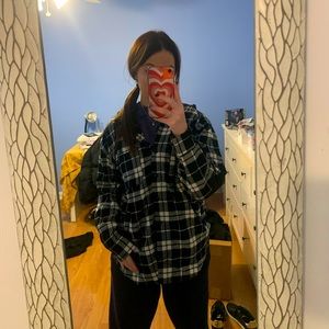 NEW OVERSIZED FLANNEL HOODIE